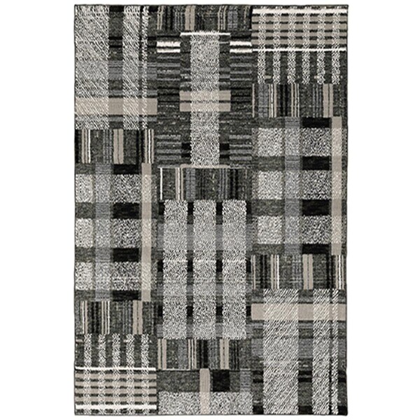 Oriental Weavers 3 ft. 3 in. x 5 ft. 2 in. Atlas 752C0 Rectangle Area RugBlack A752C0100170ST - main